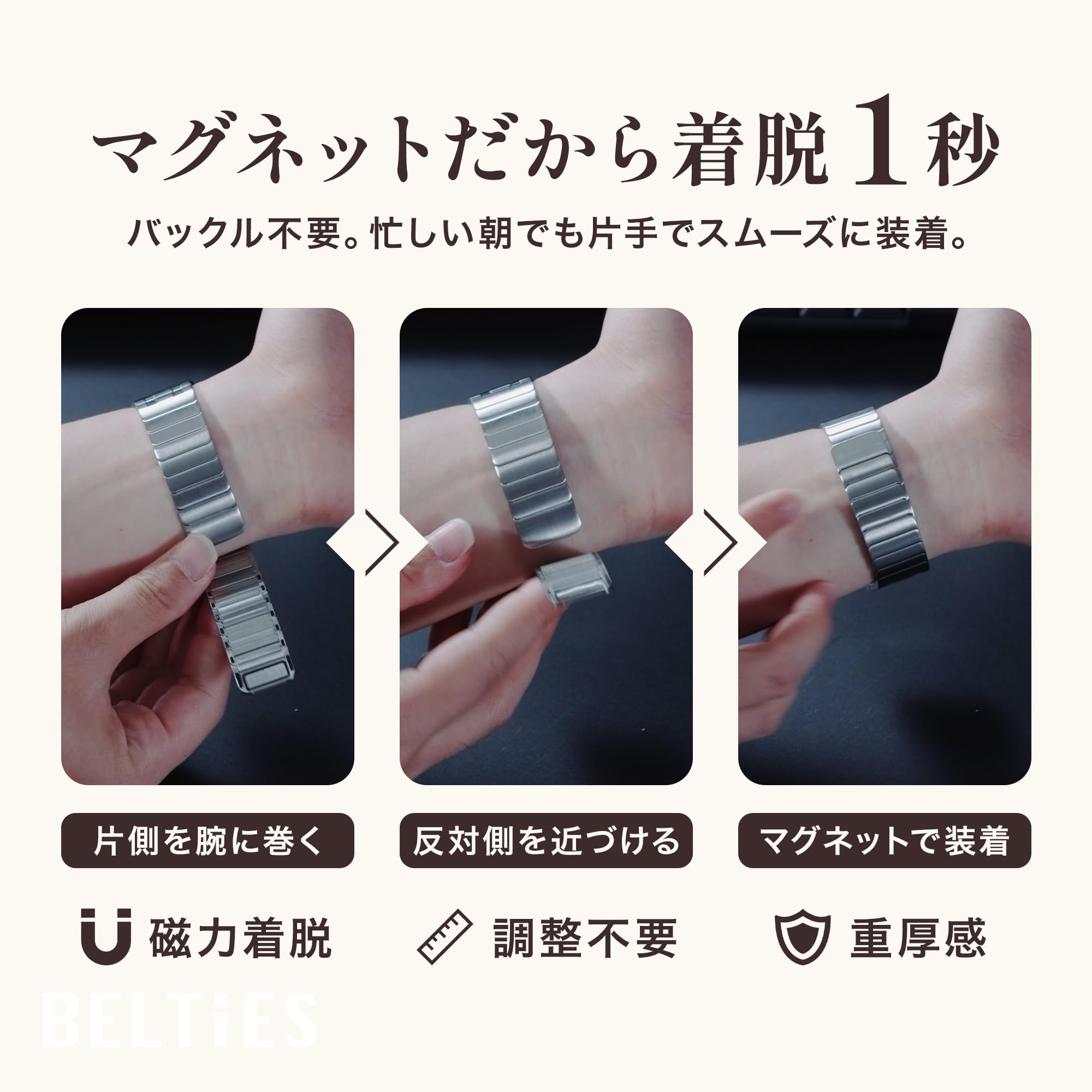 Amazon.co.jp: [BELTIES] アップルウォッチバンド デュアルライン